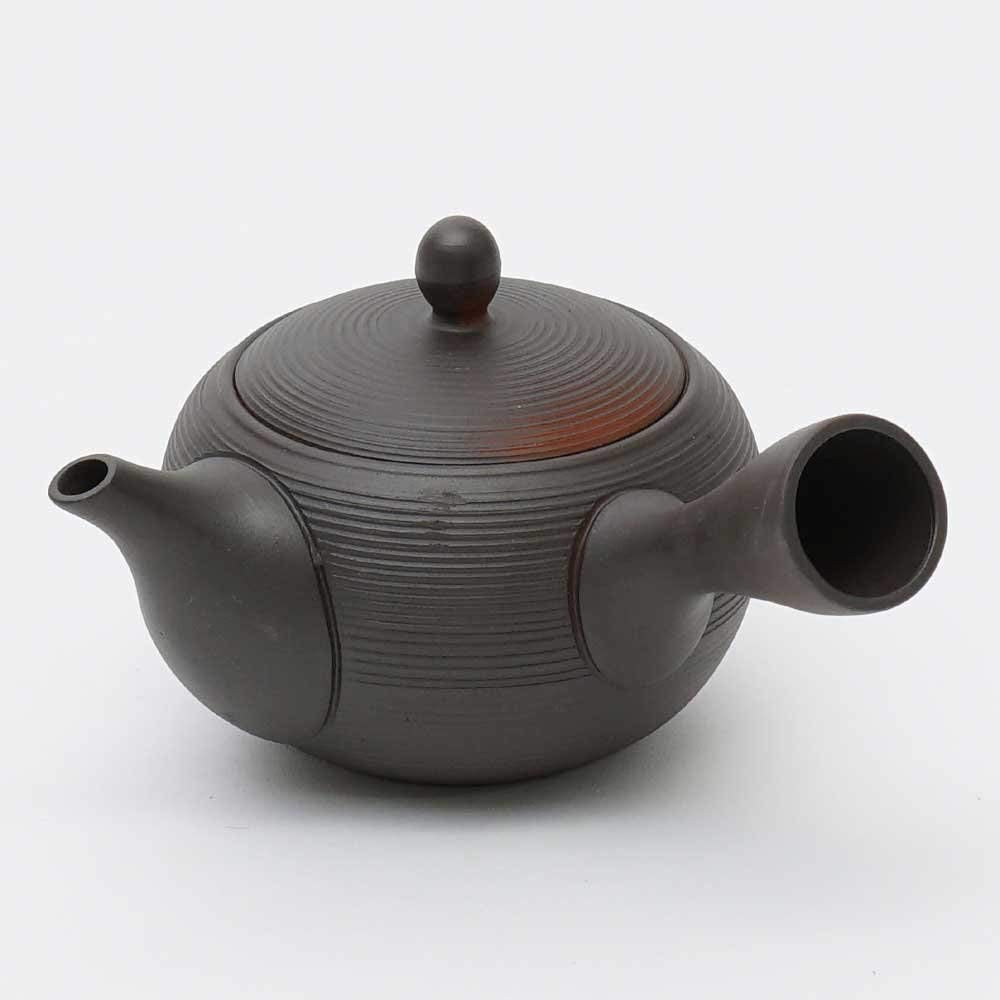CPWGSM Japanese Teapot Kyusu Tokoname Youhen Clay Teapot 11.8 Fluid Ounces Fusen L161 (1)