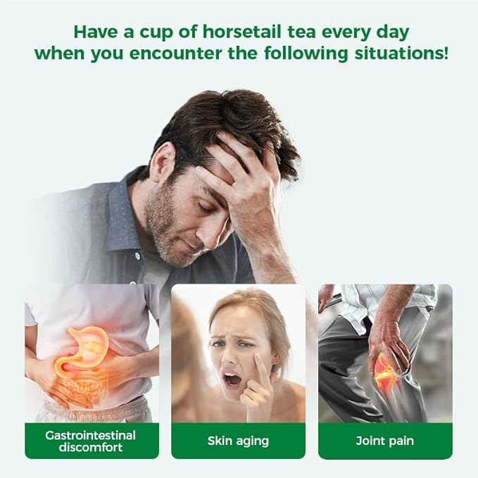 WOTIHA-Natural Horsetail tea 90g. 60 Herbal Tea Bags.100% Natural Horse Tail Herb Helps Promote Hair Growth .cola de caballo hierba.Non-GMO •