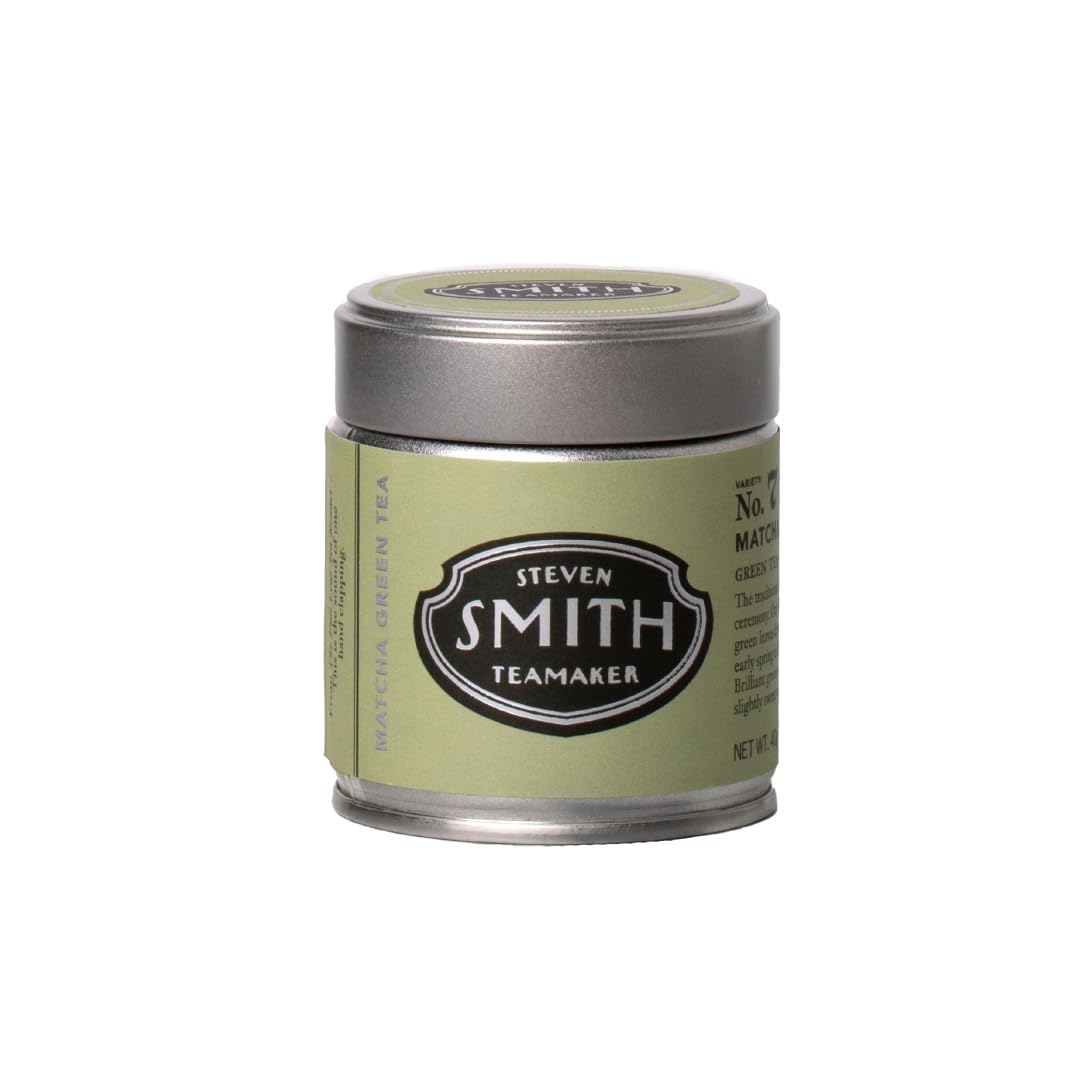 Steven Smith Teamaker Matcha No. 7, Caffeinated, Sugar-Free, Sustainably Grown, Matcha Green Tea Powder, 40 Gram Tin
