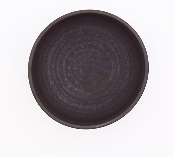 Ceramic Matcha Bowl – Handmade Chawan Matcha Bowl, Japanese Bowl, Charcoal Gray, 21.1 oz, 620ml Made in Japan