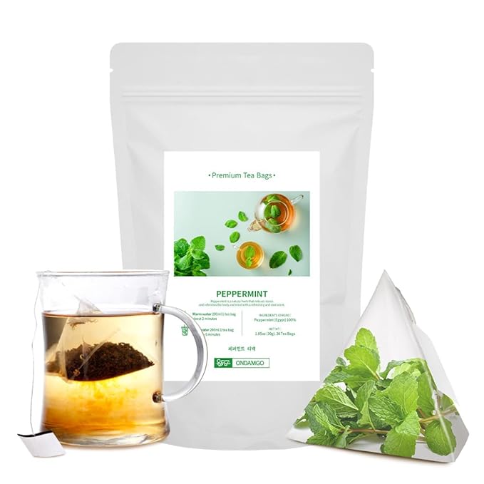 ONDAMGO White Peppermint Tea 30T Warm Tea 1.05oz / 페퍼민트차