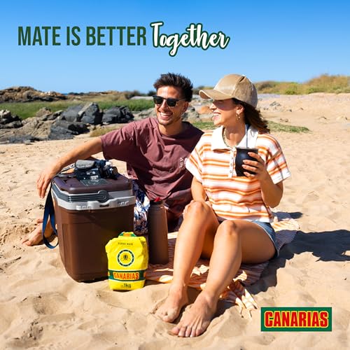 Canarias Yerba Mate Traditional 2.2 lb - Uruguayan Yerba Mate Tea - Ground Leaf Without Stems (Sin Palo) | Strong & Full-Bodied Flavor
