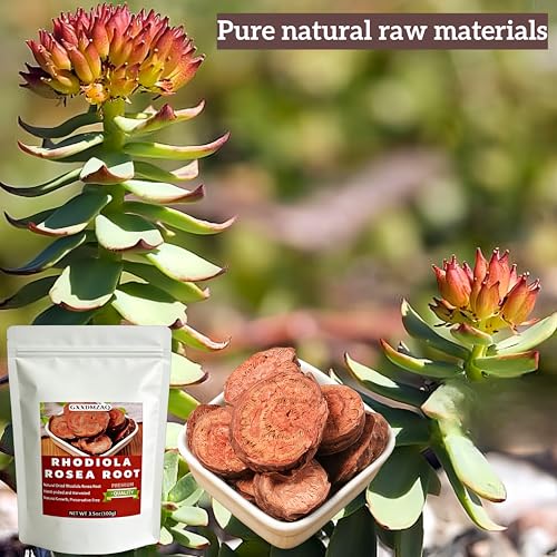 Premium Rhodiola Rosea Root Cuts - 100g (3.5 oz) Goldenseal Herbs | Dried Adaptogen Root for Tea | Cut & Sifted, No Additives | Mountain-Grown