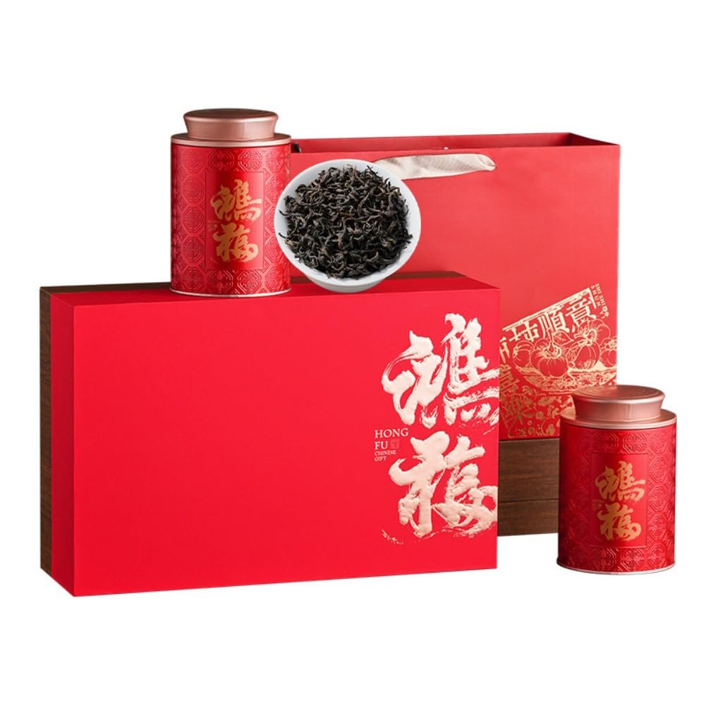 Favorites Sampler Set,Loose Leaf,Tea Variety Green,Herbal,Black 红色鸿福礼盒云南滇红1件共250g Favorites Sampler Set,Loose Leaf,Tea Variety Green,Herbal,Black