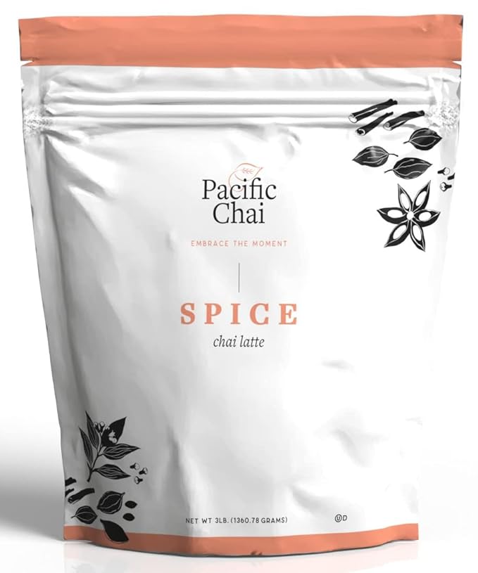 Pacific Chai Spice Chai and Vanilla Chai Latte, 3 lbs Each (Variety Pack)