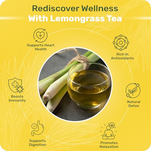 HappyLyfe Fairlane Organic Lemongrass Tea - 50g (24 pieces) | Refreshing Thai Herbal Tea
