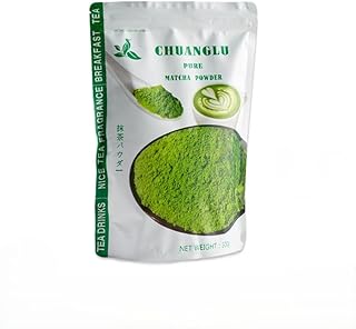 CHUANGLU Bulk Culinary Grade Matcha Powder - 500g | Commercial Supply for Bubble Tea Shops & Cafes | Vibrant Green & Versatile (Large-500g)