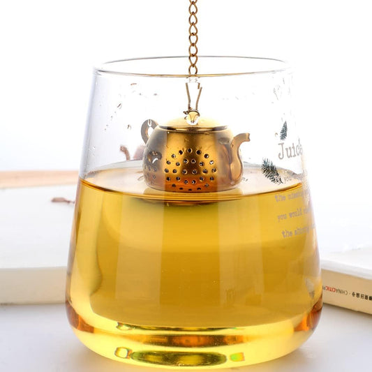 3 Pack Tea Infuser For Loose Tea Stainless Steel Reusable Strainer Filters Ball Metal Tea Diffusers for Loose Tea Rainbow Gold
