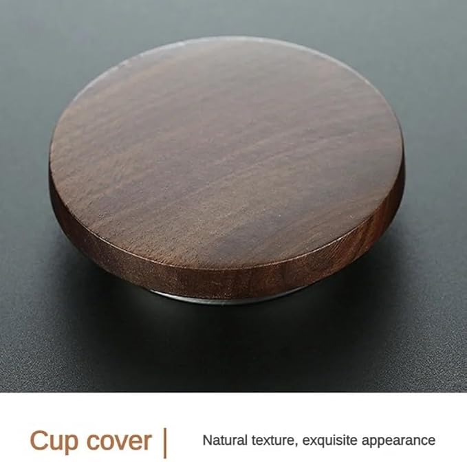 SHUWEICAO-Glass Tea Cup with Infuser and Lid, 17oz/500ml Hand-blown Borosilicate Glass Tea Mugs for Loose Leaf Tea. Gifts for Men(Classic)