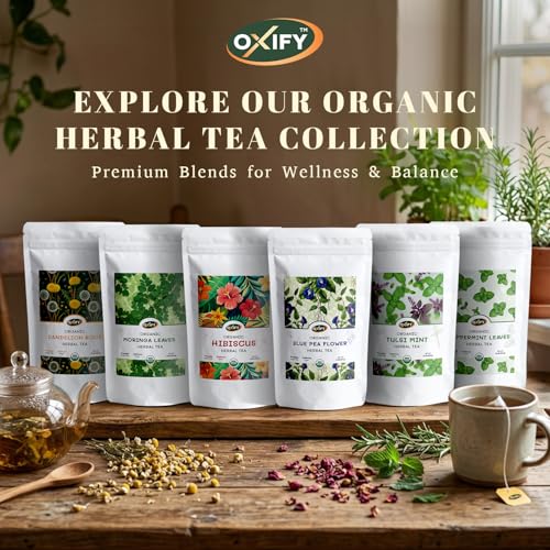 Oxify Organic Turmeric Root Herbal Loose Tea- 16 oz (16 oz, Turmeric)