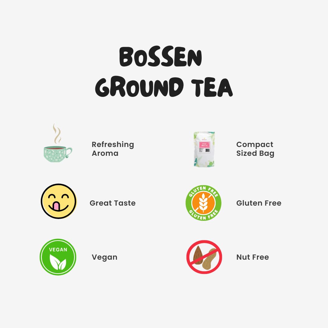 Bossen Ground Tea Leaves (Dark Roast Oolong)
