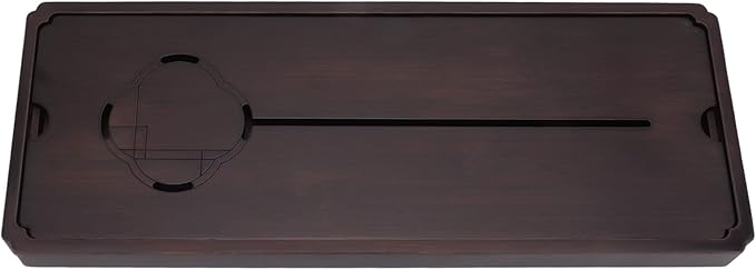 1Pcs Chinese Gongfu Table Box with Water Storage, Wooden Chinese Water Storage Drainage Tea Tray, Simple Decorative Household Tea Serving Tray(Large)