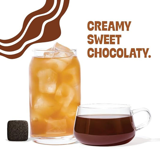 Tea Drops 30 Bulk Pack Organic Chocolate Earl Grey Bagless Tea - Loose Leaf, Lightly Sweetened, On-The-Go. Plastic-Free - Iced or Hot Tea