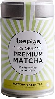 teapigs Organic Matcha Tea Tin, 80 Gram