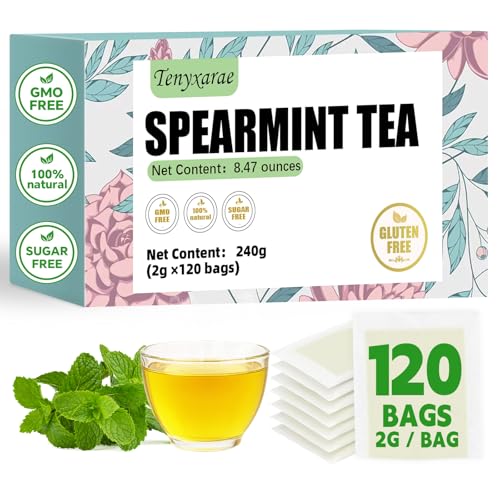 Lavender Flowers Tea Bags-120 Teabags, 2g/Bag, Made with 100% Natural Lavender Flowers. Helps with Relieve Fatigue and Antioxidation|Caffeine-Free|Sugar-Free|Gluten-Free|Vegan Eco-Friendly Tea Bags