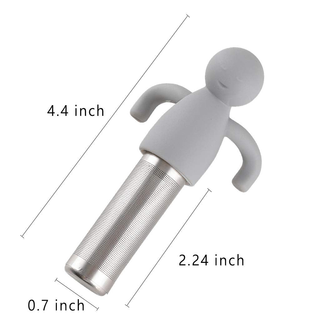 Leden Tea Infuser for Loose Leaf Tea Extra Fine Mesh Tea Steeper Gray
