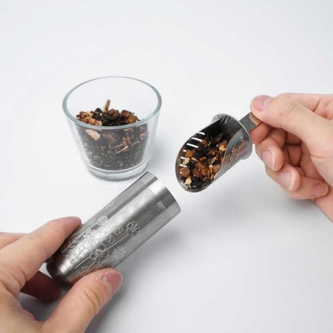 Tea Diffusers for Loose Tea Pipe Tea Infuser Stick For Loose Leaf Tea Spoon for Loose Tea Stainless Steel Tea Infuser Tea Diffuser Long-Handle Tea