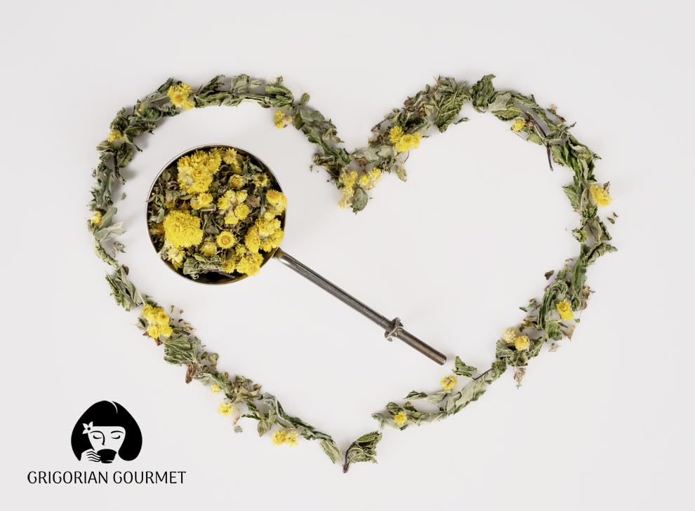 ARIS GOURMET CO. Armenian Bouquet Herbal Tea Mix 2oz = 57g (Peppermint, Wild Mint, Thyme, Immortelle) Loose Tea Antistress