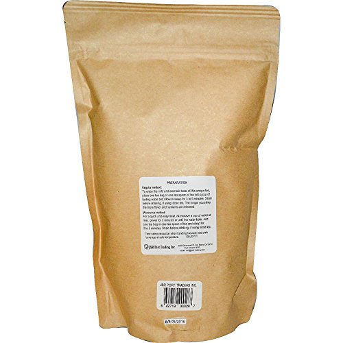 J&R Port Trading Organic Green Rooibos, Caffeine Free, 1 lb (454 g)