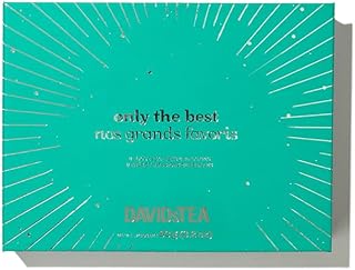 DAVIDsTEA Only the Best 8-Tea Loose Leaf Sampler – 48 Servings in 8 Premium Tins | Tea Gift Set Featuring Buddha’s Blend, S’mores Chai, Cream of Earl Grey & More