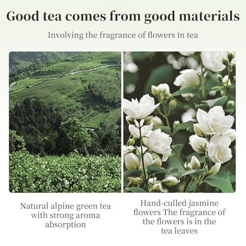 CHADUO Jasmine Dragon Pearls Green Tea 5.30oz/150g Green Tea Loose Leaf Jasmine Dragon Ball Pearl Chinese Traditional Craft 茉莉花茶 茉莉龙珠 中国绿茶