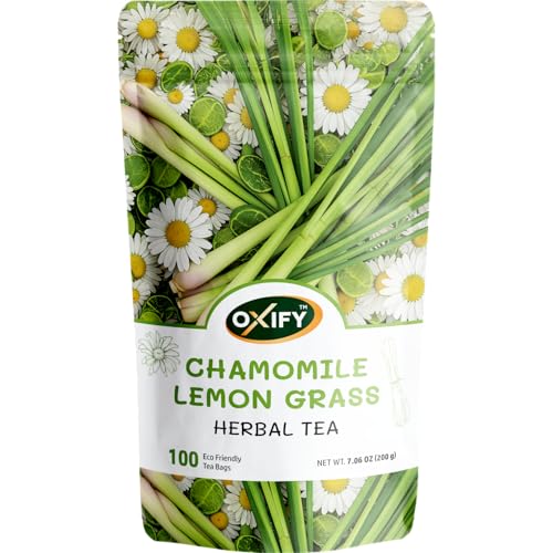 Oxify Organic Turmeric Root Herbal Tea - 100 Eco Friendly Tea Bags (100 Tea Bags, Turmeric)