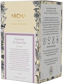 นิชา Tieguanyin Oolong Tea Bags – Premium Chinese Loose Leaf Tea in Sachets – Highly Aromatic Floral Notes (25 Sachets)
