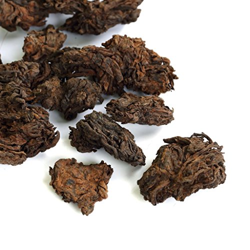 GOARTEA Puerh Tea Cake 100g / 3.5oz 2005 Year Ripe Shu Supreme Yunnan Aged Natural Tuo Head - Chinese Yunnan Puer Pu'er Pu-erh Tea - Tuocha