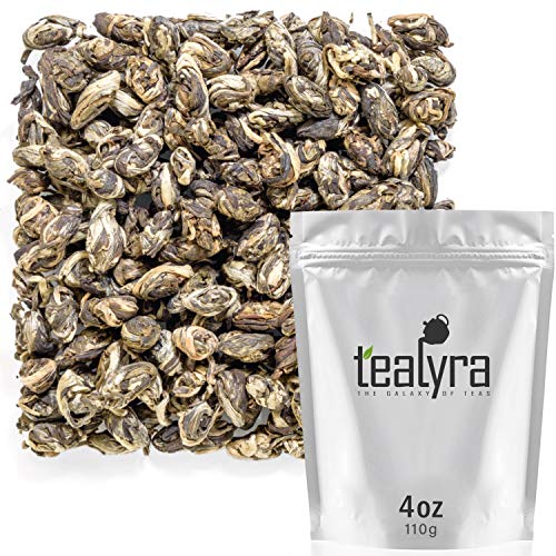 Tealyra - Jasmine Phoenix Pearls - Best Chinese Jasmine Green Tea - Loose Leaf - Naturally Scented - Great Aroma and Taste - 220g (8-ounce)