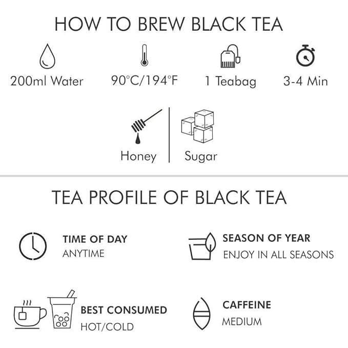 Octavius Assorted Black Tea Sampler Pack | 3 Flavours | 50 Tea Bags x 2 Packs | Premium Indian Teas – Darjeeling, English Breakfast, Indian Masala Chai