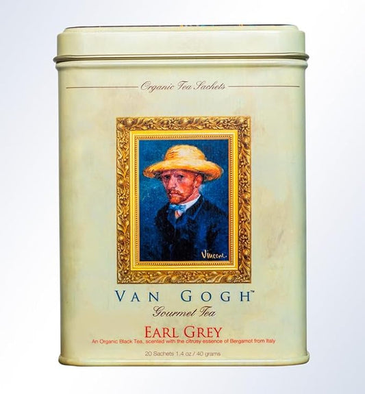Vincent Van Gogh Organic Earl Grey Tea - Tin of 20 Sachets (Limited Edition)