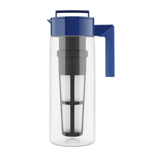 Takeya Flash Chill Iced Tea Maker - Versatile Tea Brewer for Loose/Bagged Tea - Patented Flash Chill Tech Hot/Cold Use
