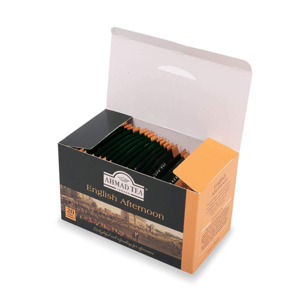 Ahmad Tea Black Tea, English Afternoon Teabags, 20 ct (Pack of 1) - Caffeinated and Sugar-Free