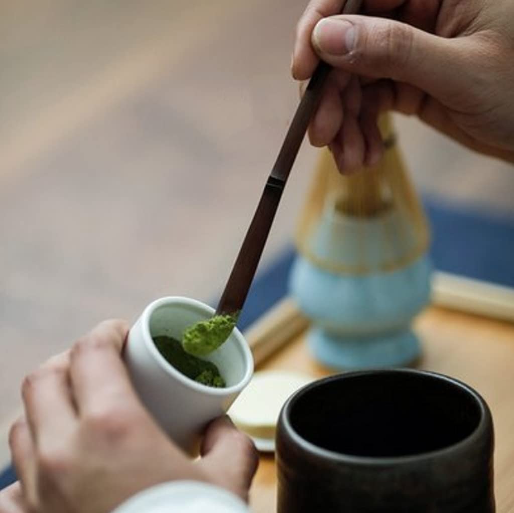 ZUHSA Matcha Tea Whisk Holder Ceramic Holder for Bamboo Matcha Chasen fit for Matcha Chasen Tea Set Accessories (Light Green)