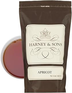 Harney & Sons Fine Teas Apricot Tea - Bag of 50 Tea Sachets - Fruity Black Tea
