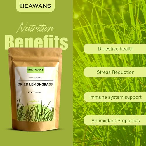 Organic dried lemongrass cut 2 oz / 56g