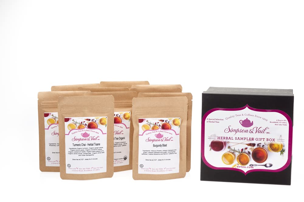 Simpson & Vail, Herbal Sampler Giftbox - Loose Leaf Tea (10 Packages)
