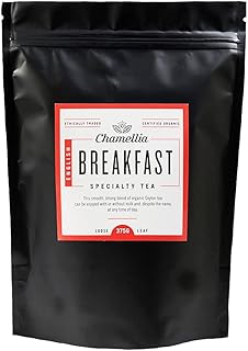 Chamellia Organic English Breakfast Tea Loose Leaf - 13oz (375g) (Camellia Sinensis) Single unit