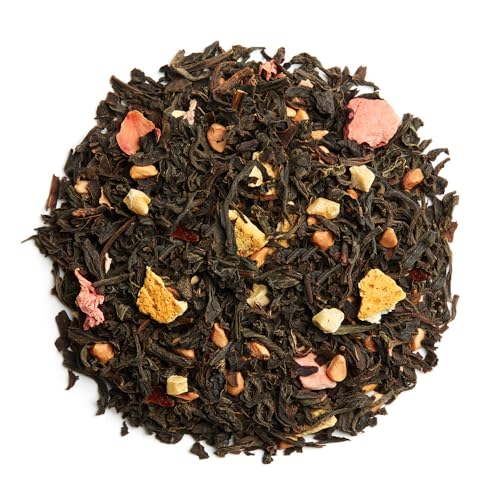 Palais des Thés - Holiday Black Tea N°25 with citrus & spices - Premium Gourmet Organic Black Tea with - 20 Count Cotton Tea Bags Box - Serves 20 cups