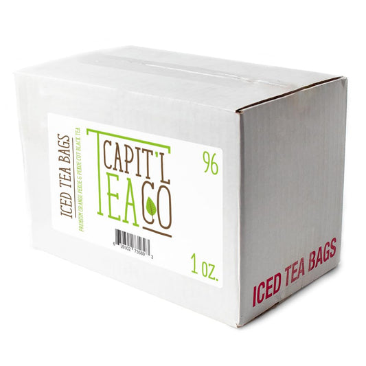 Premium Orange Pekoe & Pekoe Cut Black Tea, Gallon Size Tea Bags, Capit'l T (96 Count)