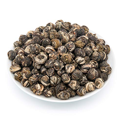 Oriarm Snail Jasmine Green Tea Loose Leaf - Chinese Fujian Green Jasmine Tea Yu Luo 1000g (2×500g Ziplock Resealable Bags)