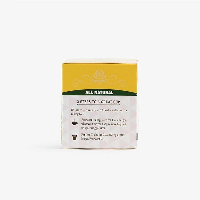 Vinis Lemon Ginger Herbal Tea, Caffeine Free, Support Healthy Digestion, 20 Tea Bags (1)