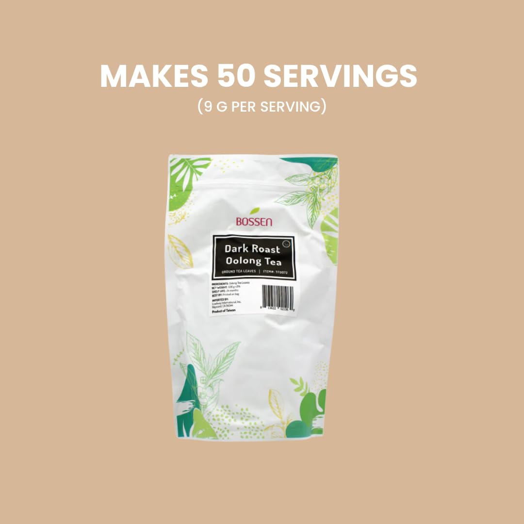 Bossen Ground Tea Leaves (Dark Roast Oolong)