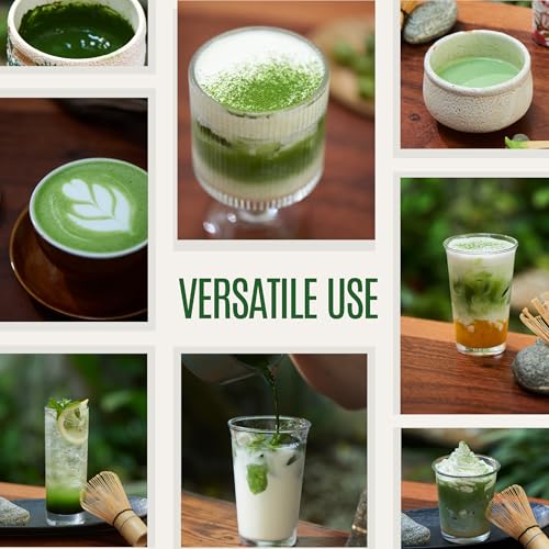 Satoen Authentic Japanese Ceremonial Grade Matcha Powder - Ceremonial Matcha Green Tea Powder from 100% Spring Premium First Harvest - Crafted for Matcha Straight Tea (100g)
