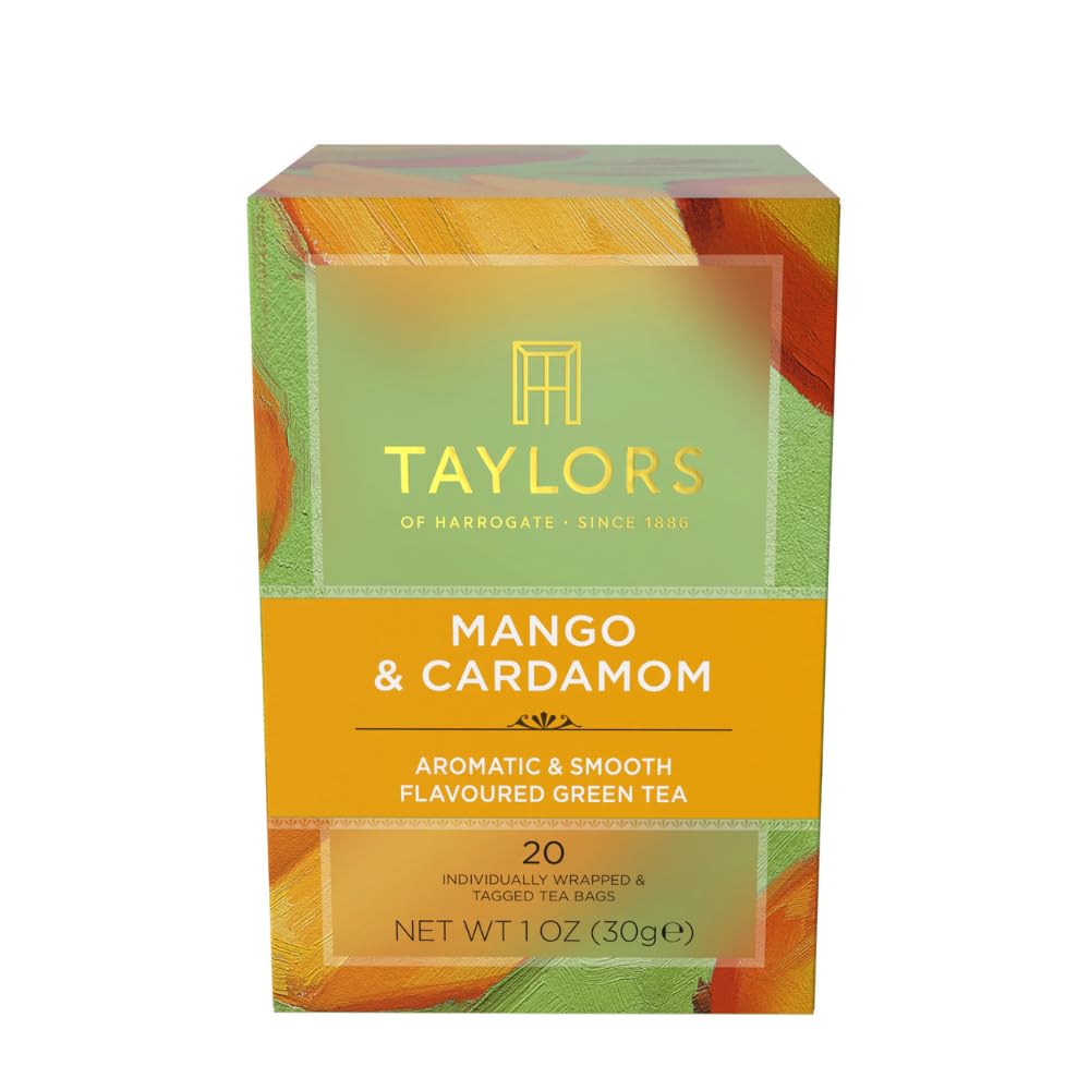 Taylors of Harrogate Mango & Cardamom Green Tea Bags