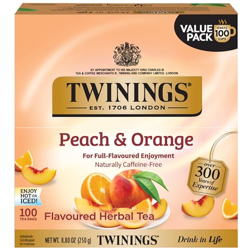 Twinings Green Tea with Jasmine Individually Wrapped Bags, 100 Count (Pack of 1), Fragrant Floral Scent, Caffeinated, Enjoy Hot or Iced, 100 Teabags