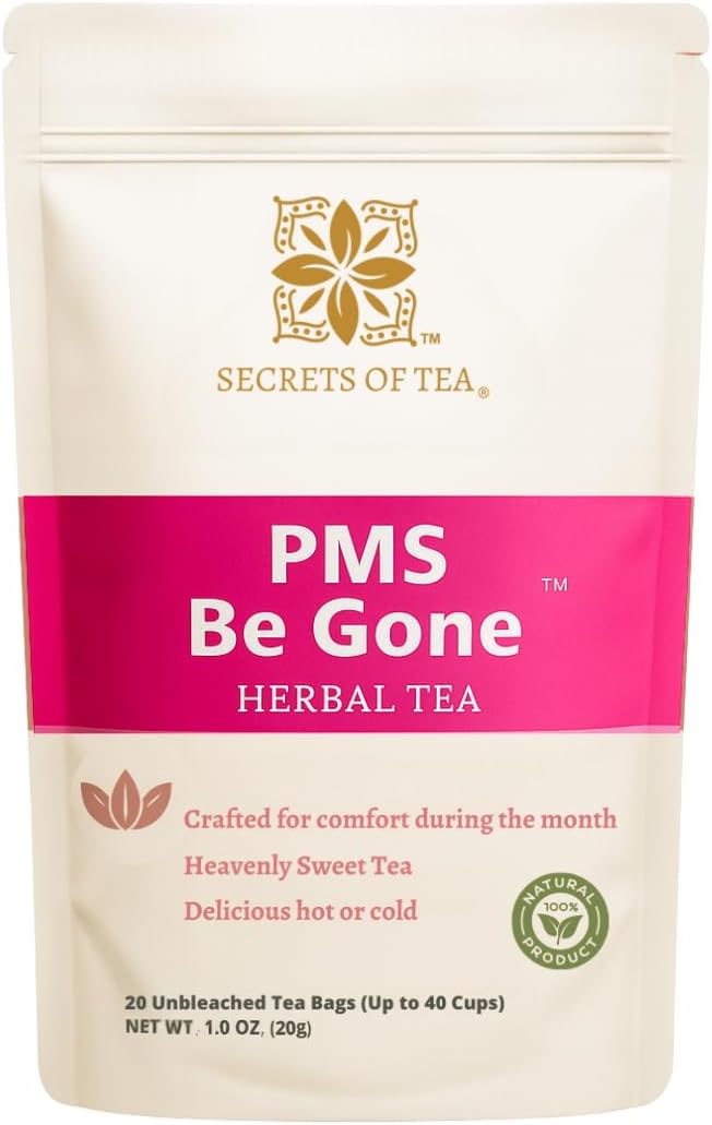 Secrets of Tea Herbal Tea – Herbal Caffeine-Free Blend for Women – Natural Support for Monthly Comfort, Relaxation & Balance – 20 Sachets