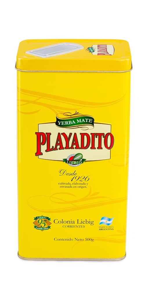 Playadito Yerba Mate - 500 Gr - with a Dispensing Tin