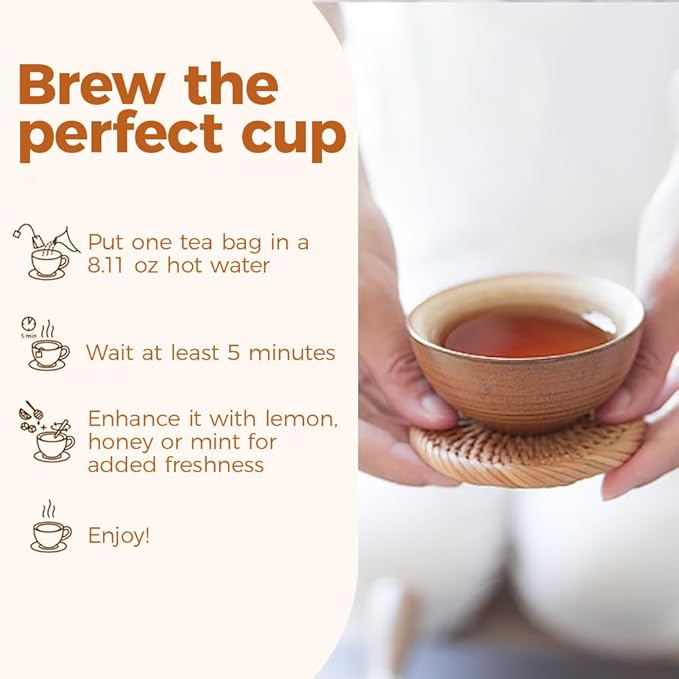 WOTIHA-Natural Turmeric Ginger Cinnamon Tea bags 180g，100% Natural High-Concentration Ingredients ，Herbal Tea