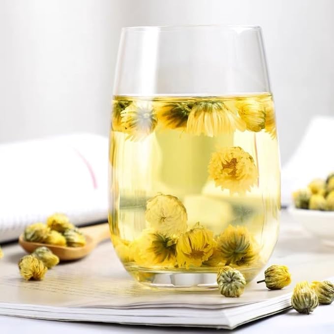 150g/5.3oz Chrysanthemum Tea, Bulk Loose Leaf Flowers, Premium Buds, Tai Ju Herbal Tea, Caffeine Free